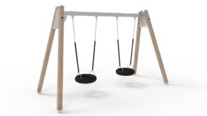 Steel Swing with LVL Posts and 2 Tire Seats