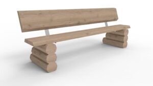 Bench with back rest